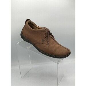 BORN Leather Lace Up Split Toe 8.5 Camel Comfort Stylish W9244